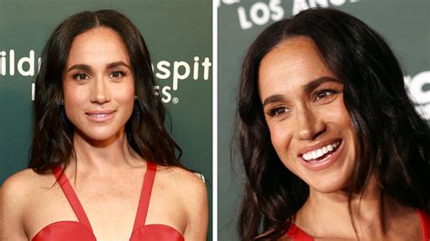 meghan markle hot|Meghan Markle looks stunning in solo red carpet outing